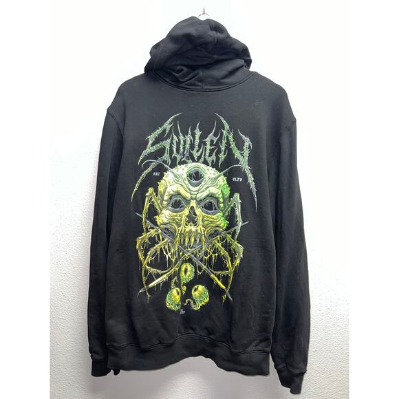 Sullen Art Black Hoodie The Creep Craft Collection Graphic Tattoo Artist Large - Picture 1 of 11